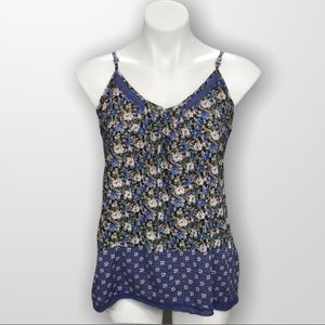 Floral Cami Sleeveless Top Size Large